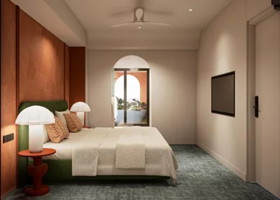 Deluxe-Doppelzimmer mit Bad — M Village Hotel Bùi Thị Xuân, a brand of Modern Village Lifestyle